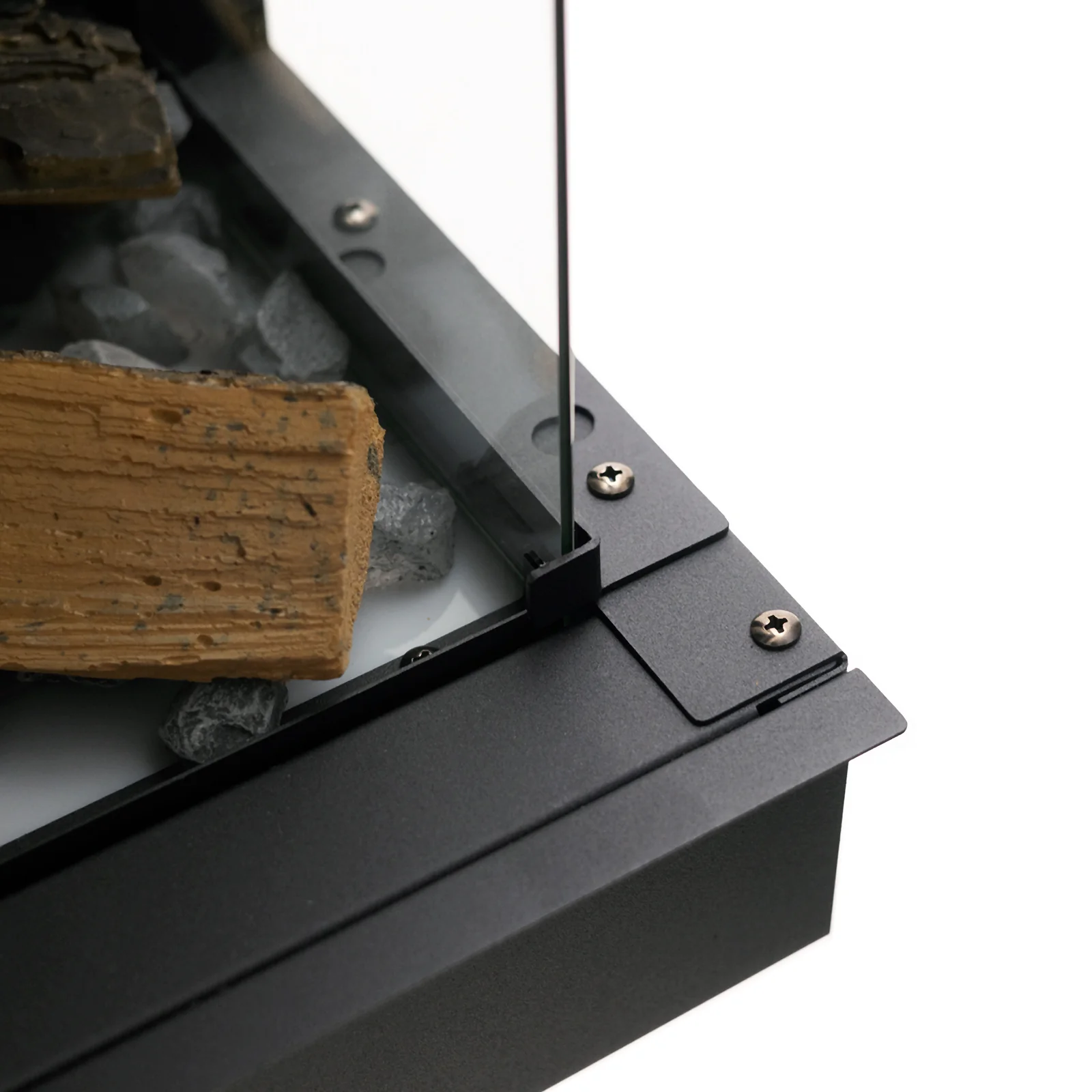 Livingandhome 50inch 3-Sided Smart Electric Fireplace - Image 9