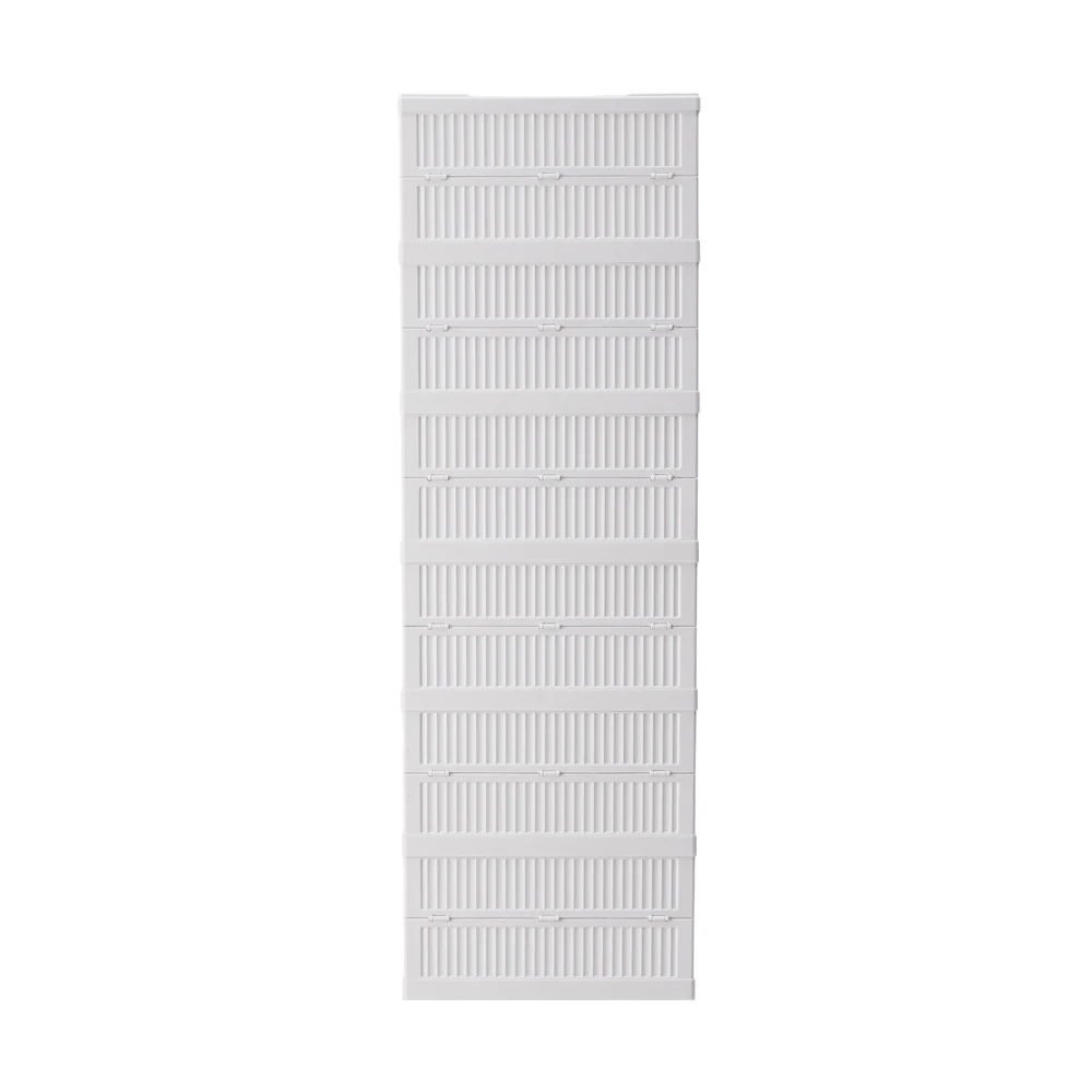 Livingandhome 6-Tier Foldable Plastic Storage Rack - Image 5