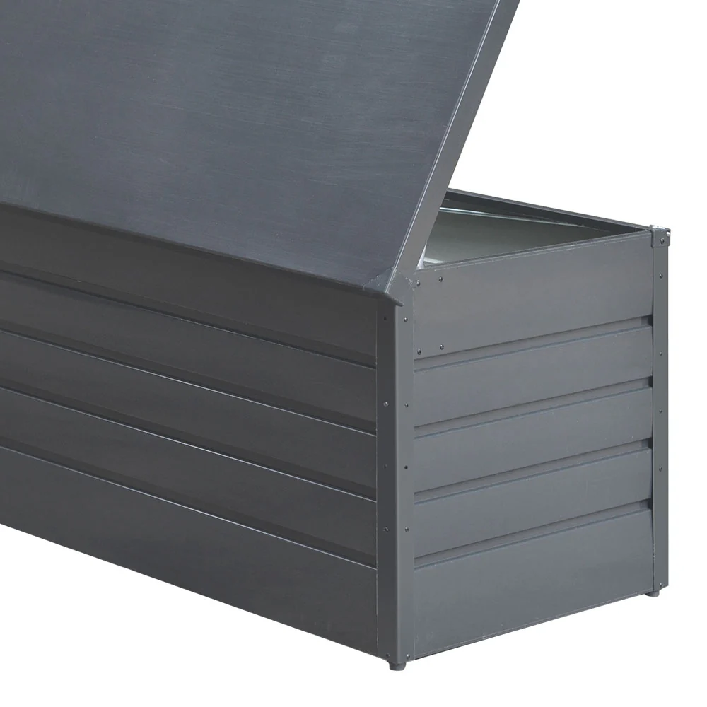 Livingandhome 600L Metal Outdoor Garden Storage Box Lockable - Image 6