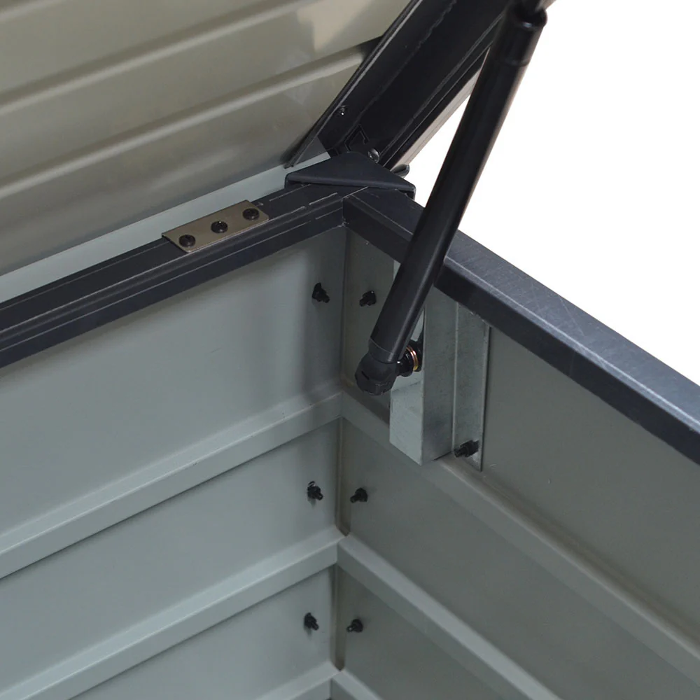 Livingandhome 600L Metal Outdoor Garden Storage Box Lockable - Image 7