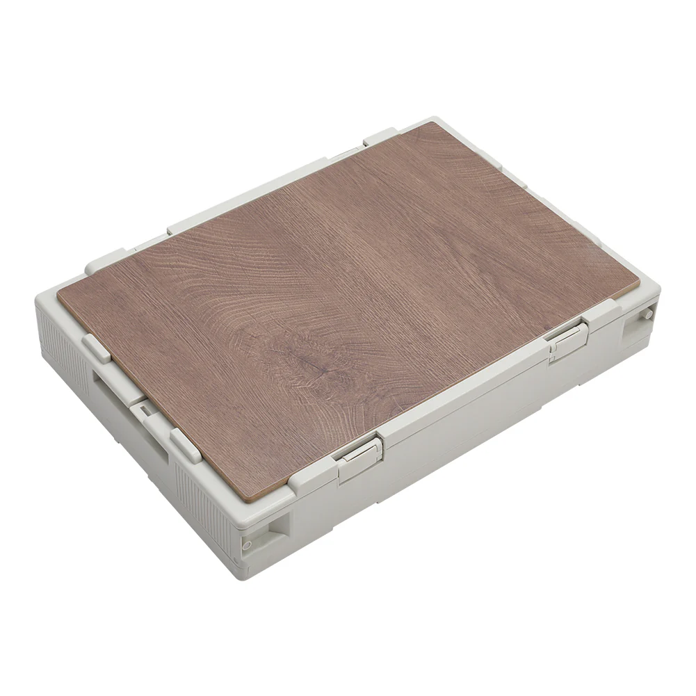 Livingandhome 60L Collapsible 3-Door Storage Box Outdoor Camping Table - Image 10