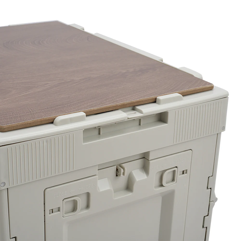 Livingandhome 60L Collapsible 3-Door Storage Box Outdoor Camping Table - Image 5