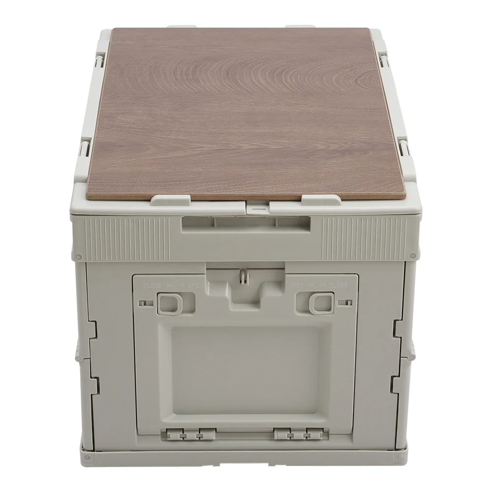 Livingandhome 60L Collapsible 3-Door Storage Box Outdoor Camping Table - Image 6