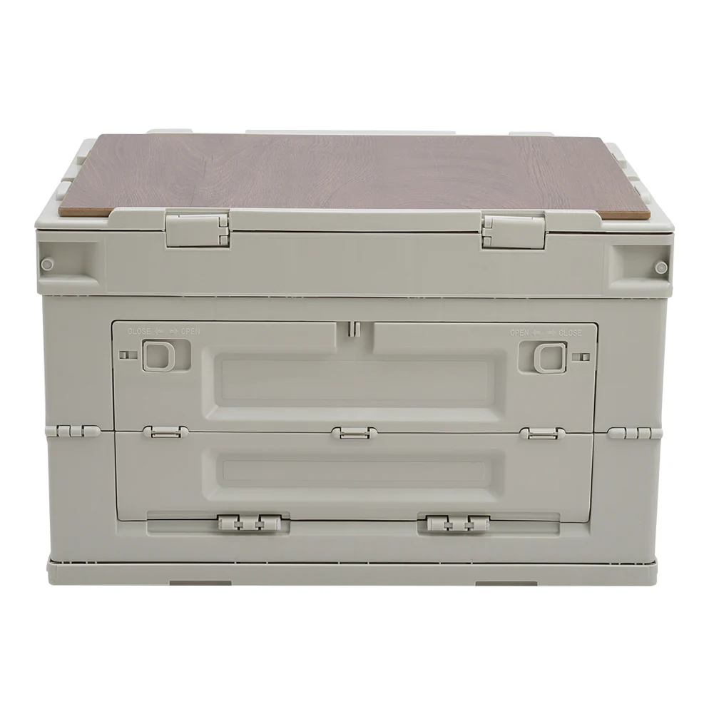 Livingandhome 60L Collapsible 5-Door Storage Box Outdoor Camping Table - Image 7