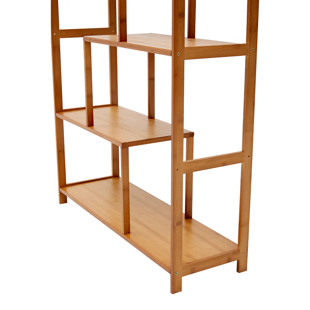 Livingandhome 7-Tier Wooden Bookcase Display Stand - Image 4