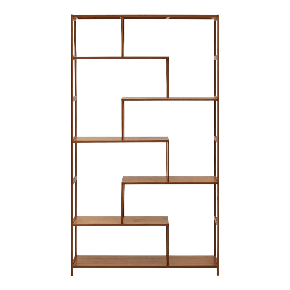 Livingandhome 7-Tier Wooden Bookcase Display Stand - Image 3