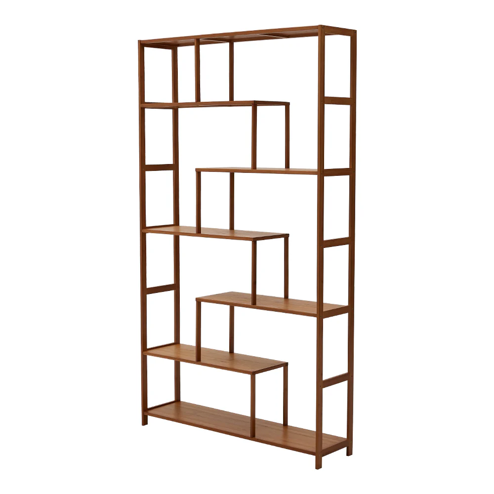 Livingandhome 7-Tier Wooden Bookcase Display Stand - Image 4
