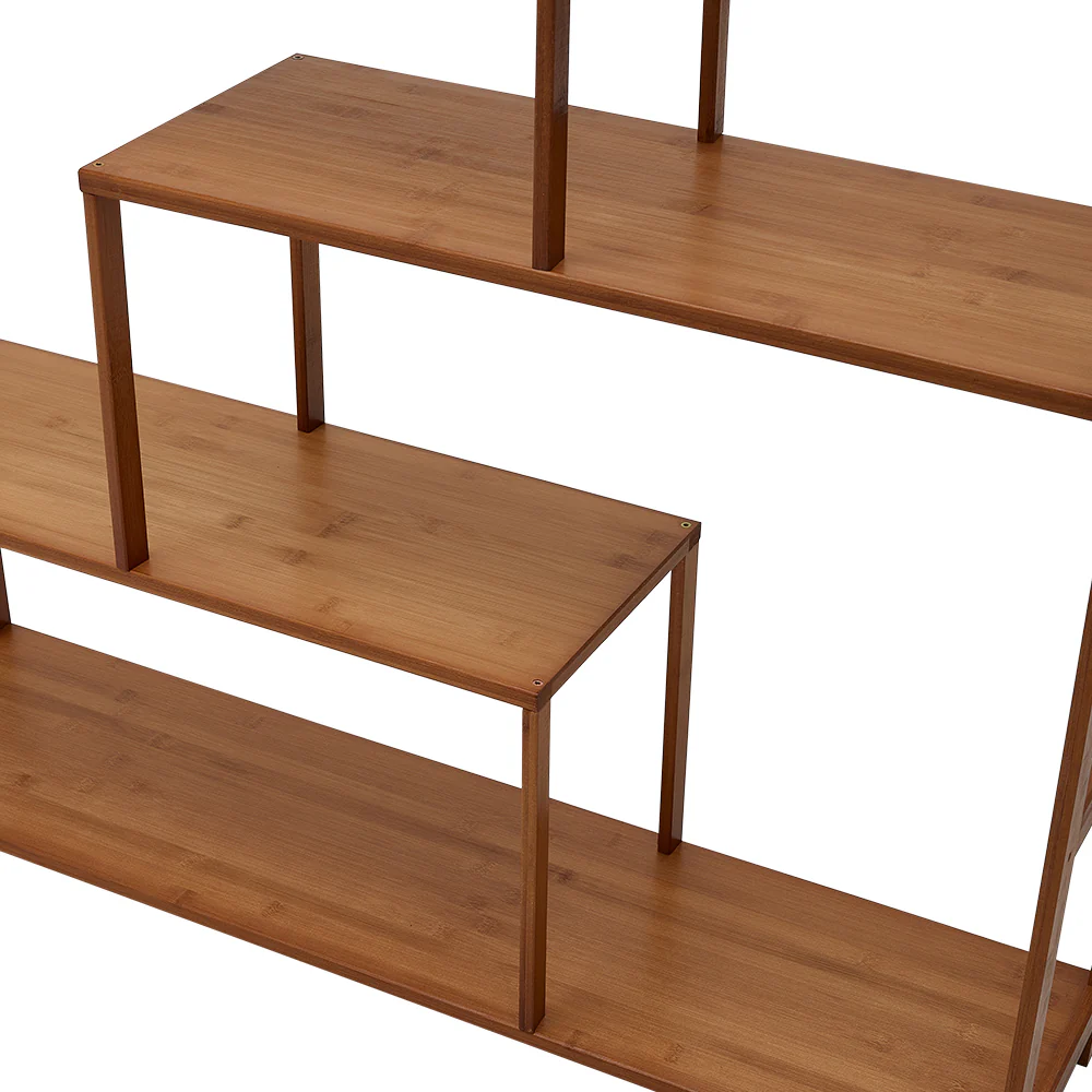 Livingandhome 7-Tier Wooden Bookcase Display Stand - Image 6