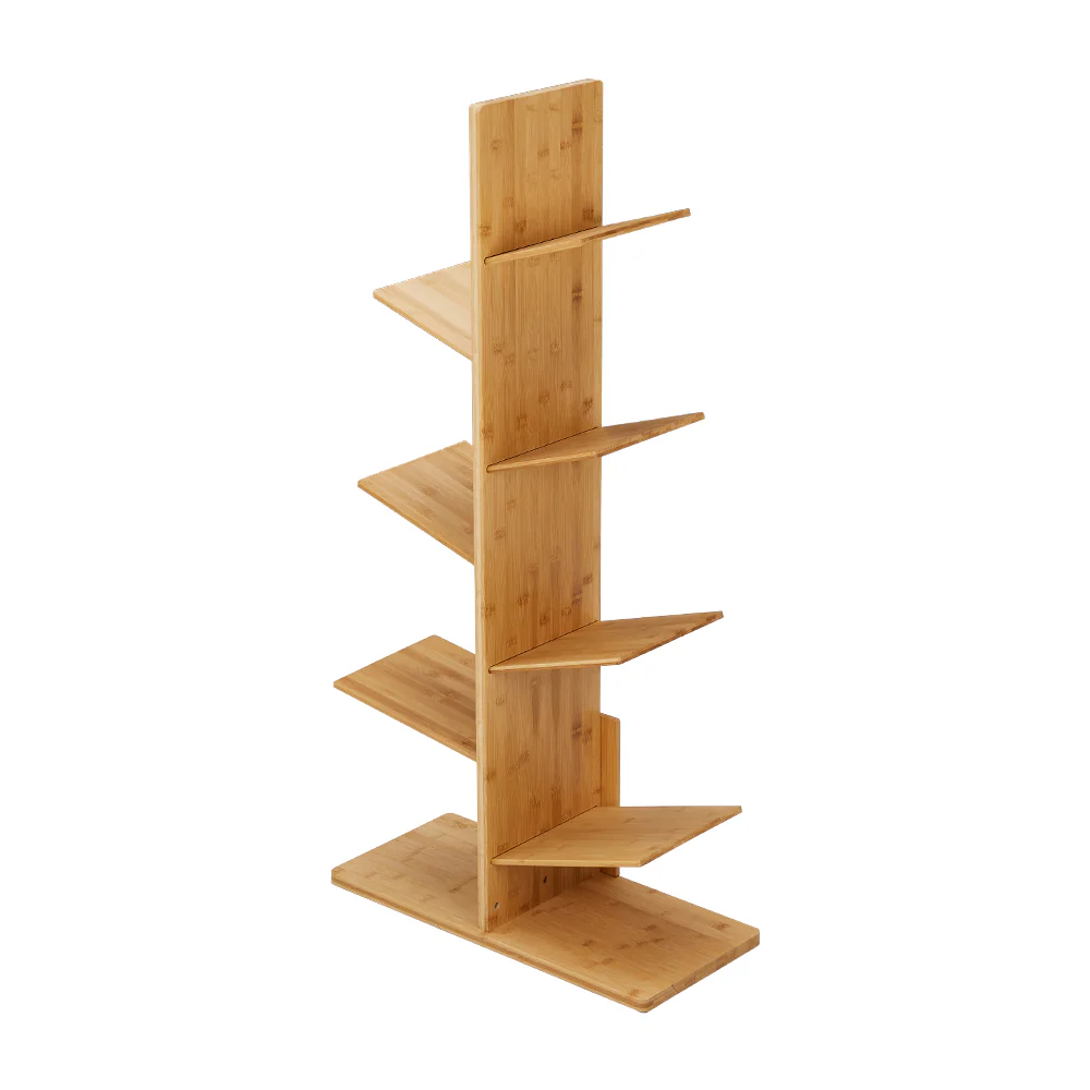 Livingandhome 7-Tier Wooden Tree Bookshelf - Image 4
