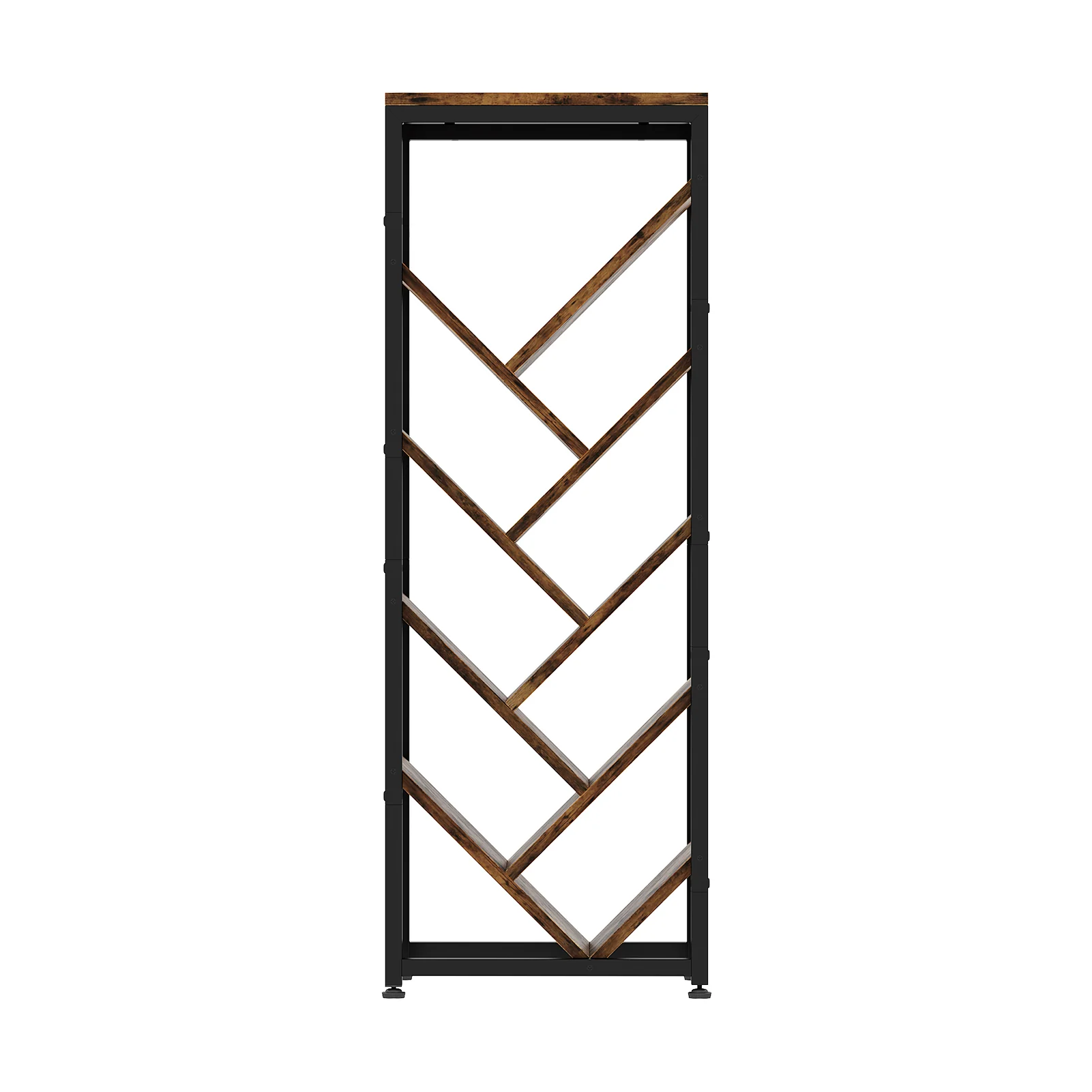 Livingandhome 9-Tier Floor Standing Tree Bookshelf Storage Rack - Image 3