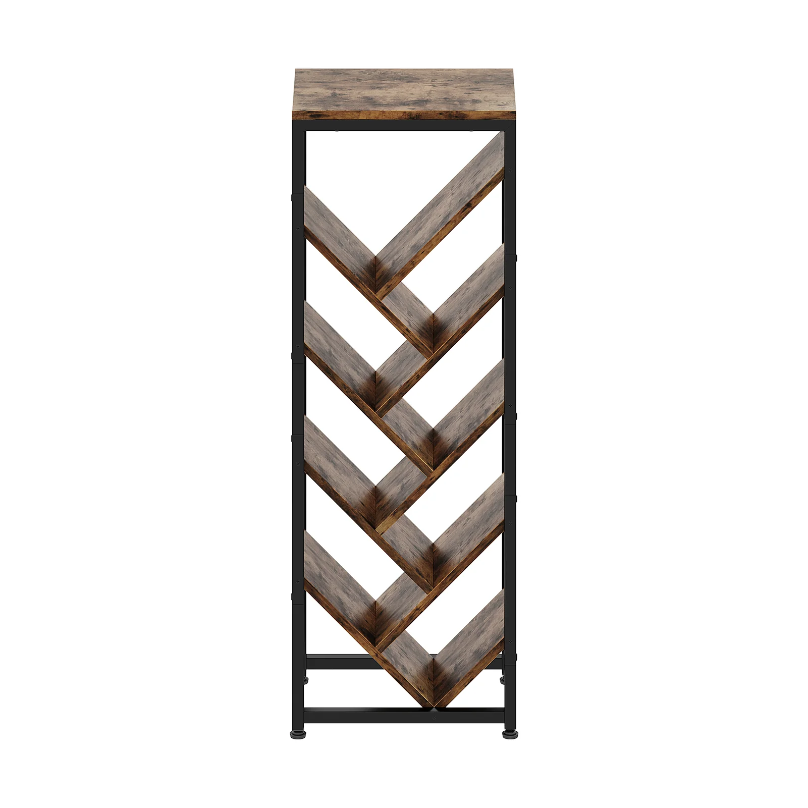 Livingandhome 9-Tier Floor Standing Tree Bookshelf Storage Rack - Image 4
