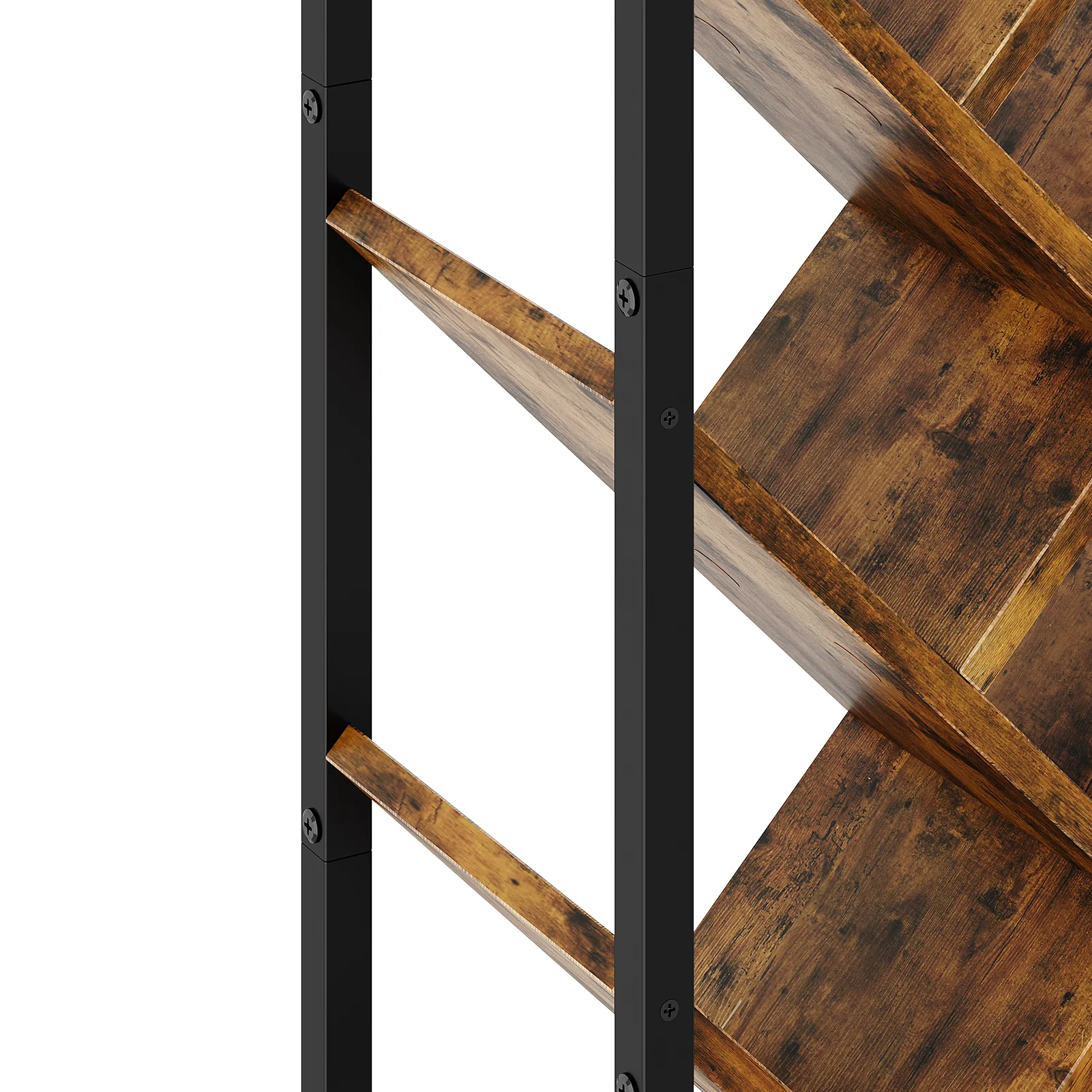 Livingandhome 9-Tier Floor Standing Tree Bookshelf Storage Rack - Image 5