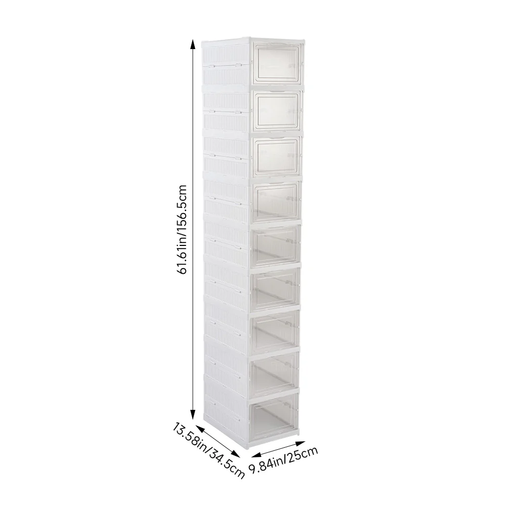 Livingandhome 9-Tier Shoe Organiser Cabinet - Image 2