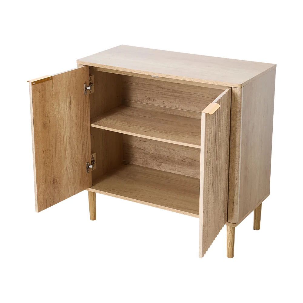 Livingandhome Adjustable Shelved Storage Sideboard - Image 2