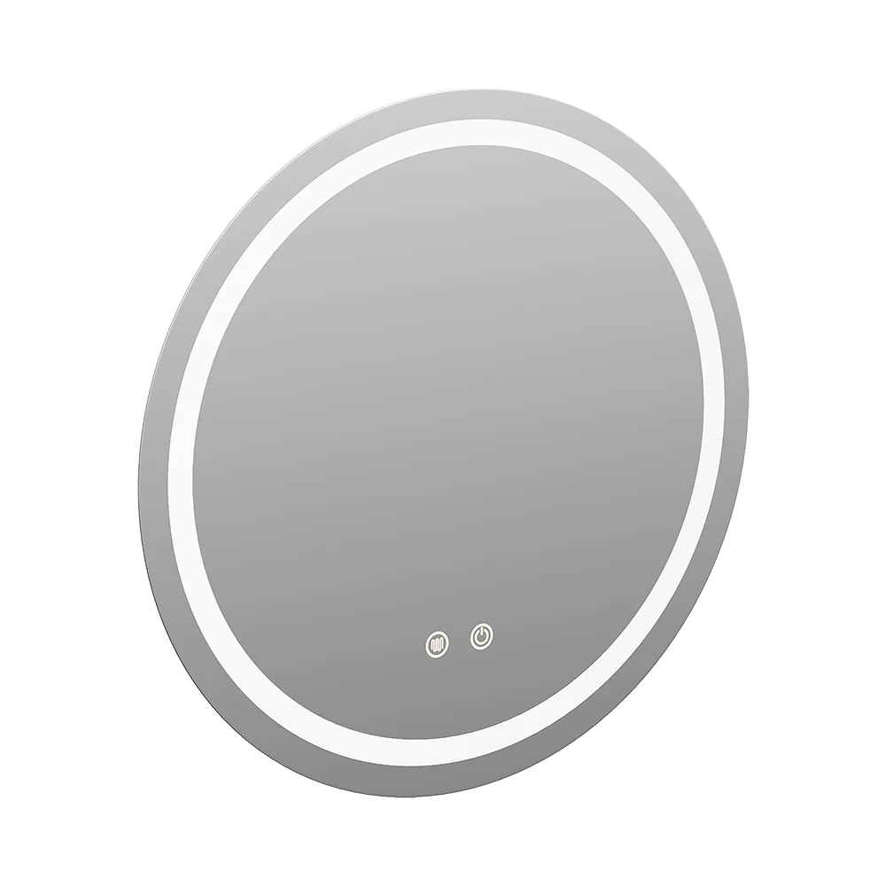 Livingandhome Anti-Fog Round Wall Mounted LED Mirror - Image 2