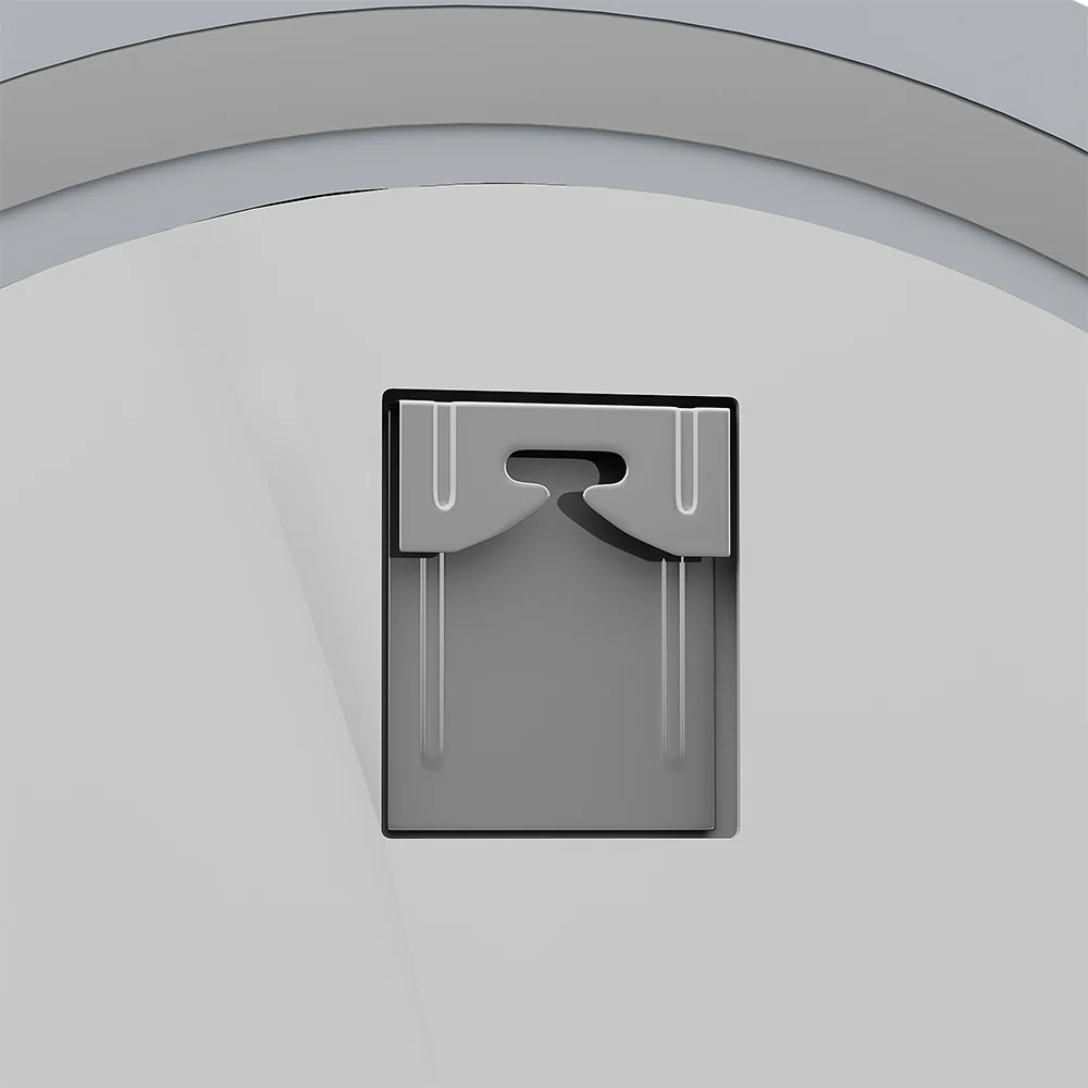 Livingandhome Anti-Fog Round Wall Mounted LED Mirror - Image 3