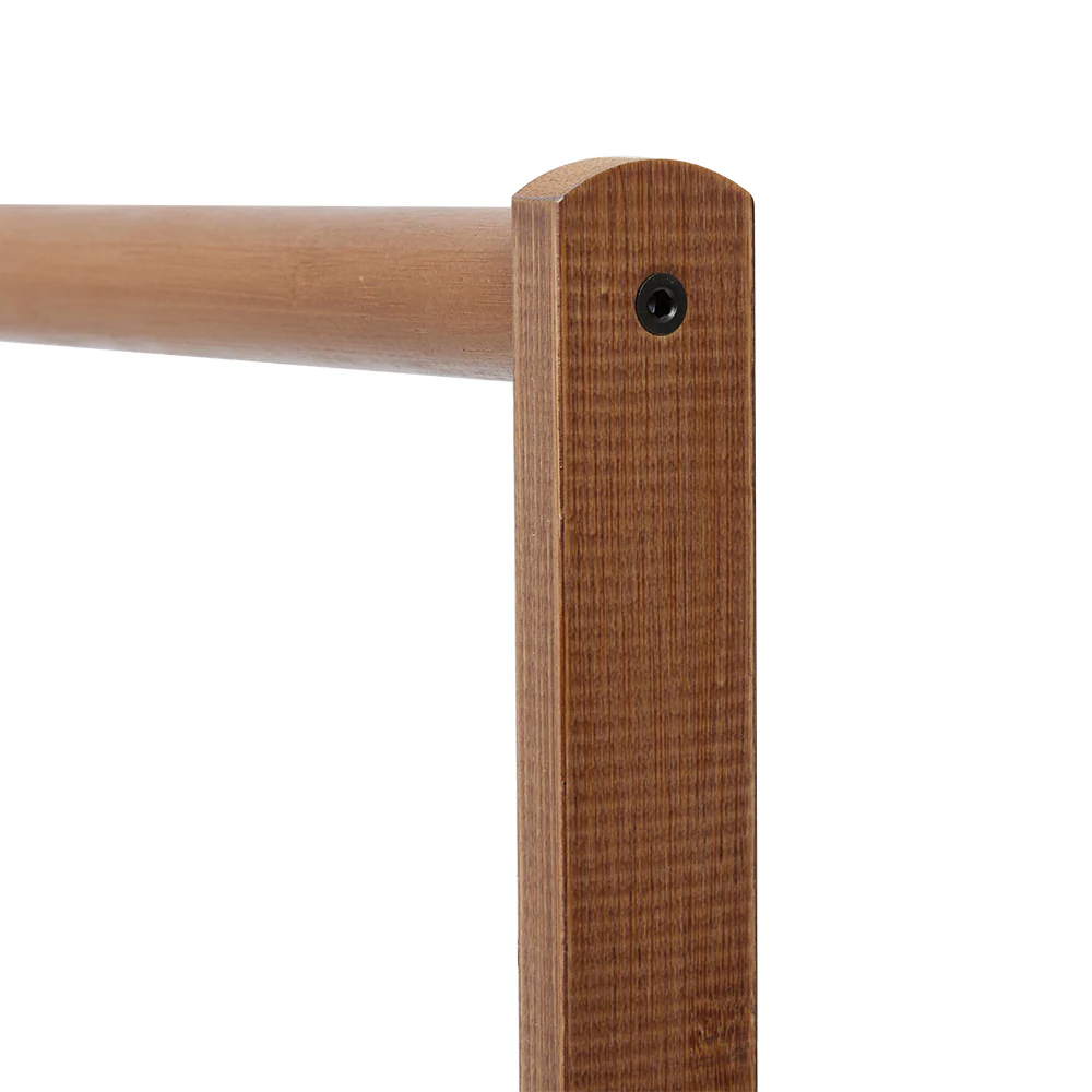 Livingandhome Bamboo Garment Hat Rack with Wheels - Image 2
