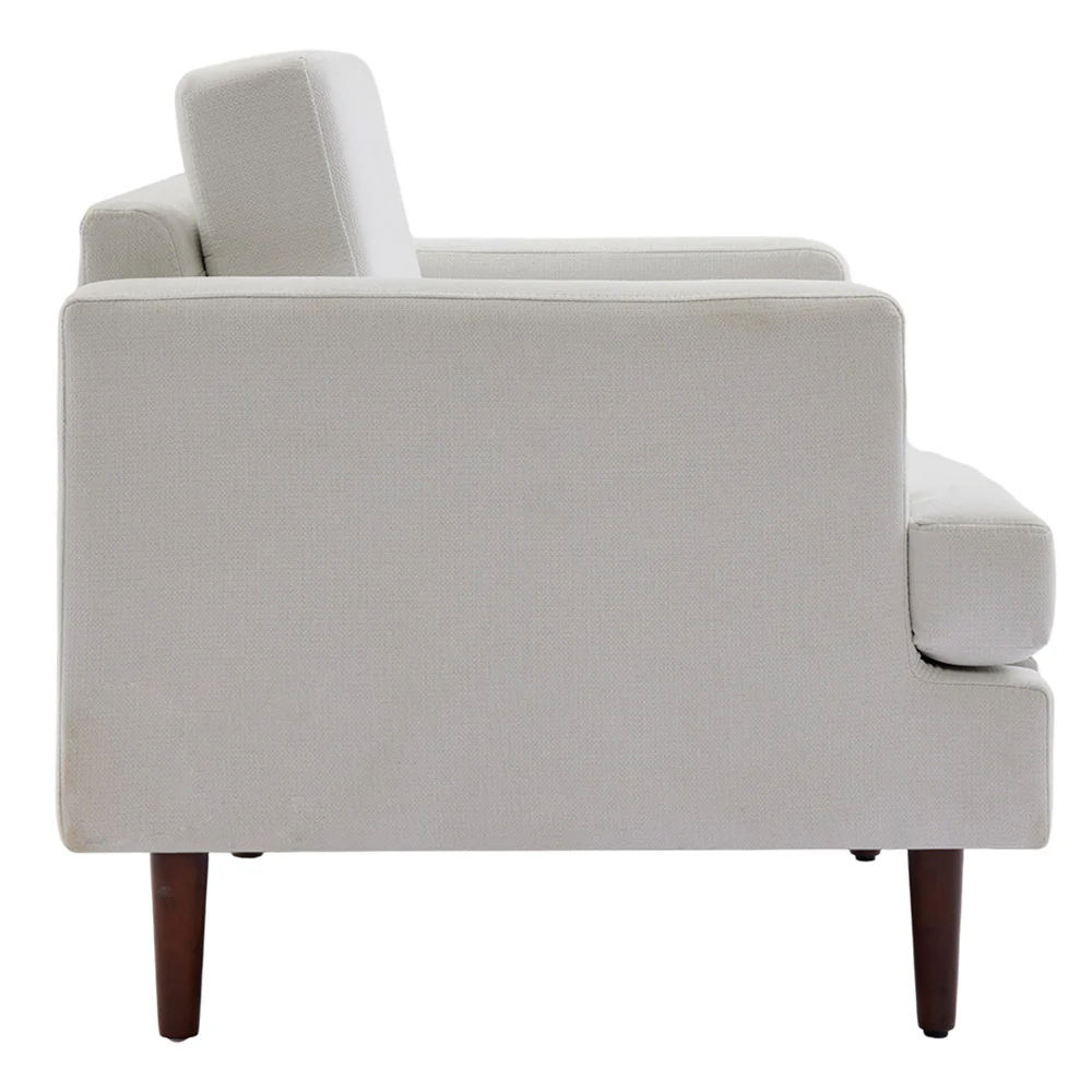 Livingandhome Beige Mid-Century Armchair - Image 5