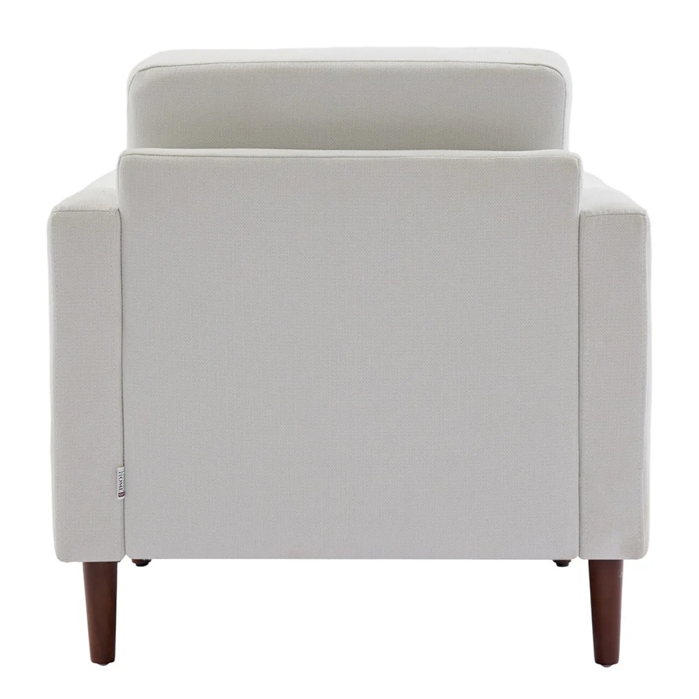 Livingandhome Beige Mid-Century Armchair - Image 6