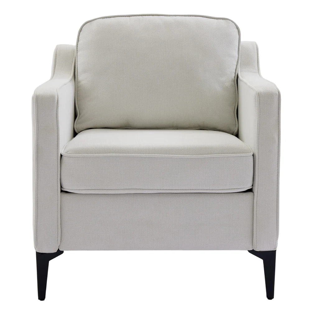 Livingandhome Beige White Fleece Sofa Chair - Image 6