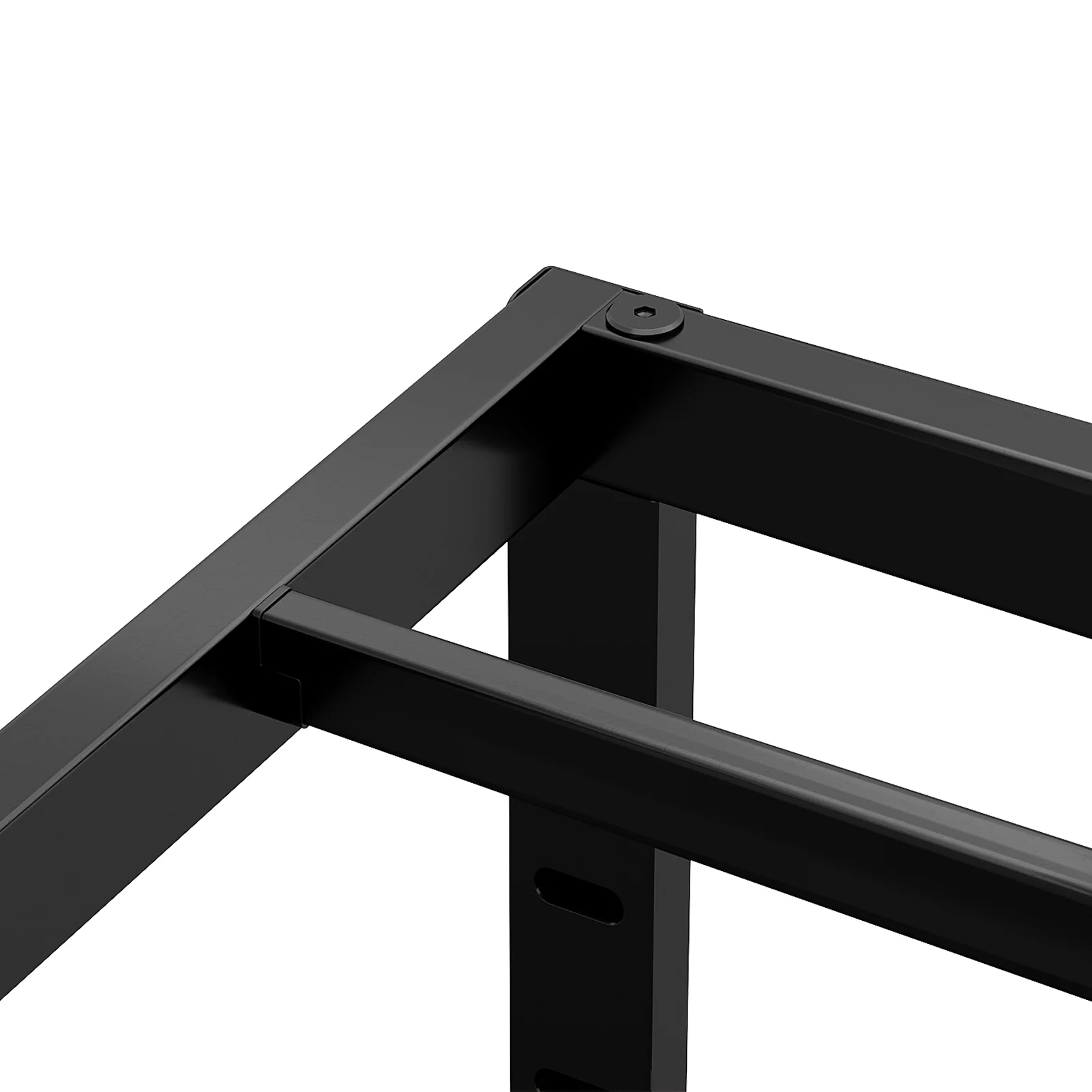 Livingandhome Black Iron Bed Frame without Mattress - Image 6