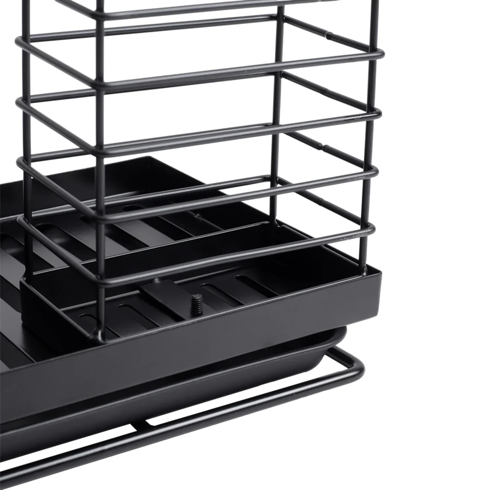 Livingandhome Black Steel Kitchen Sink Caddy Organizer - Image 6
