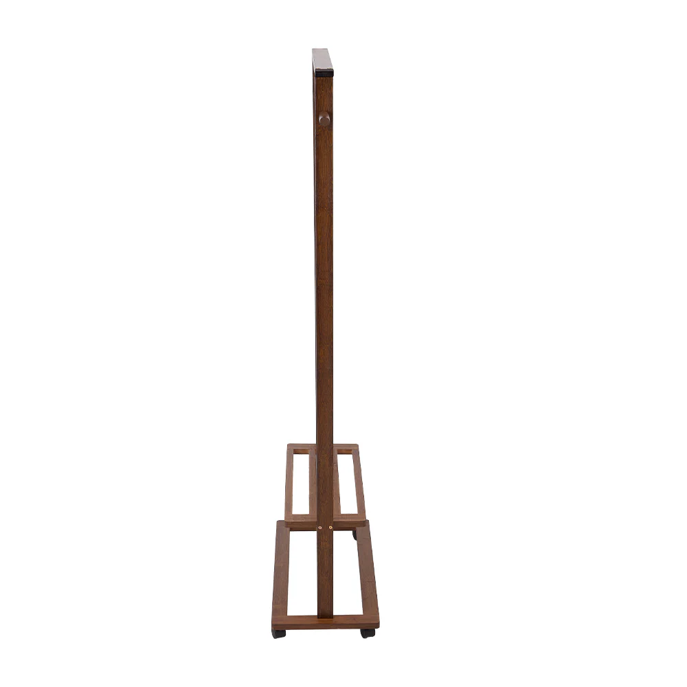 Livingandhome Clothes Rack with Bamboo Storage Tiers - Image 2