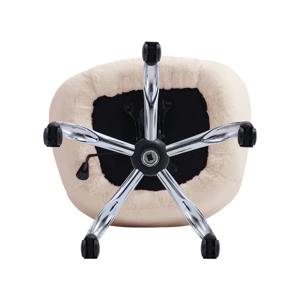 Livingandhome Comfy Plush Swivel Office Chair Adjustable Height - Image 5
