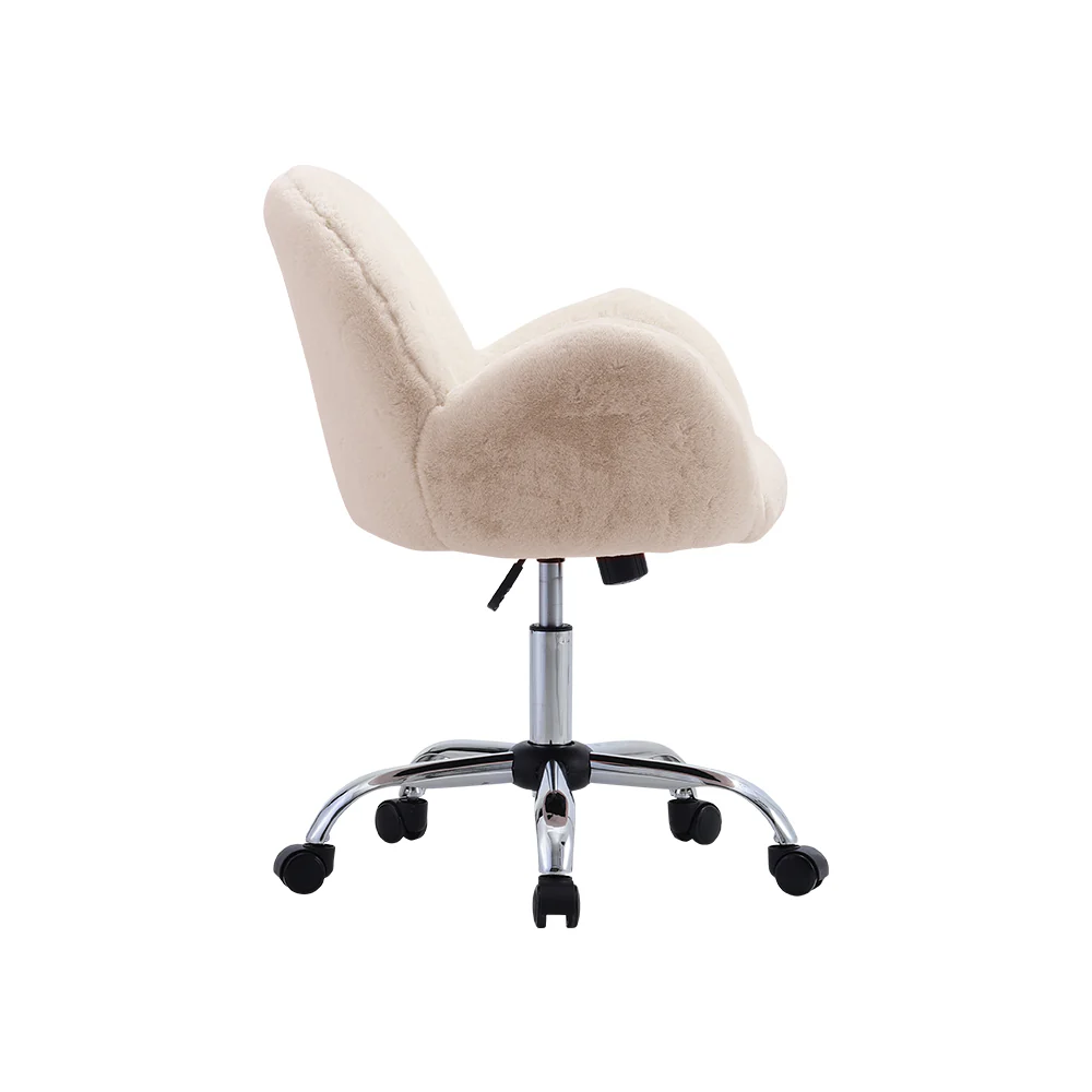 Livingandhome Comfy Plush Swivel Office Chair Adjustable Height - Image 6