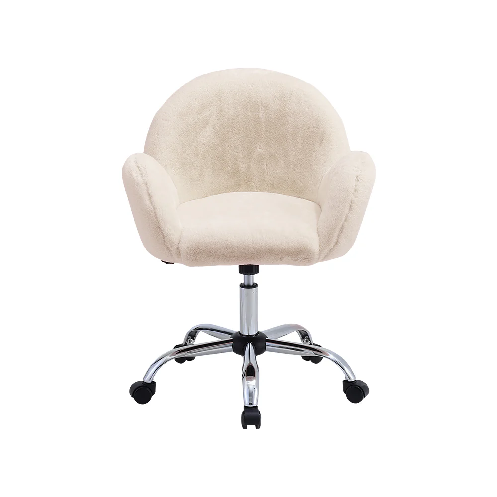 Livingandhome Comfy Plush Swivel Office Chair Adjustable Height - Image 8