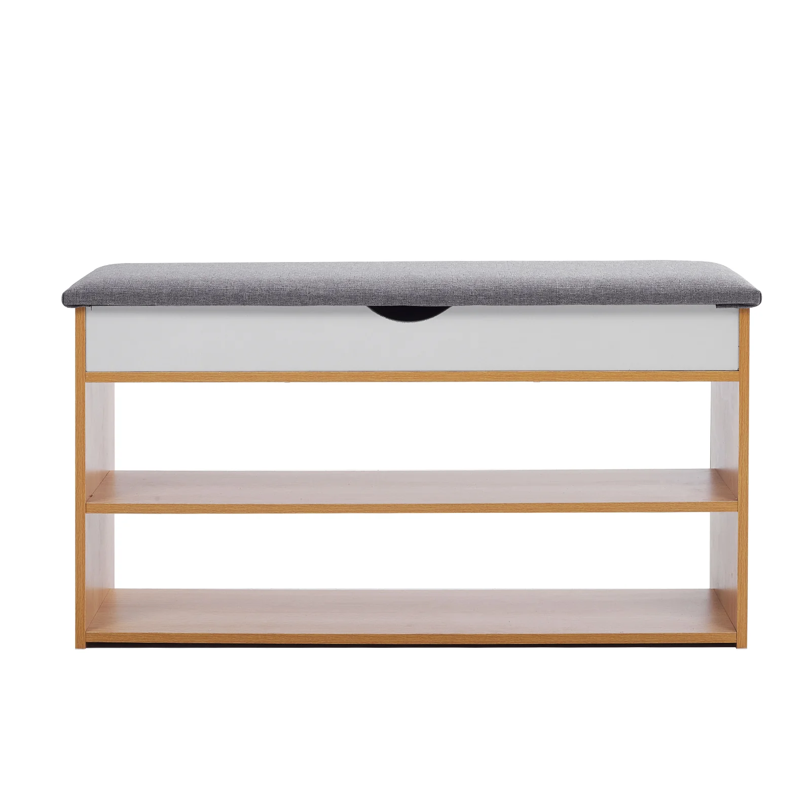 Livingandhome Compact 3-Tier Shoe Rack Bench - Image 3