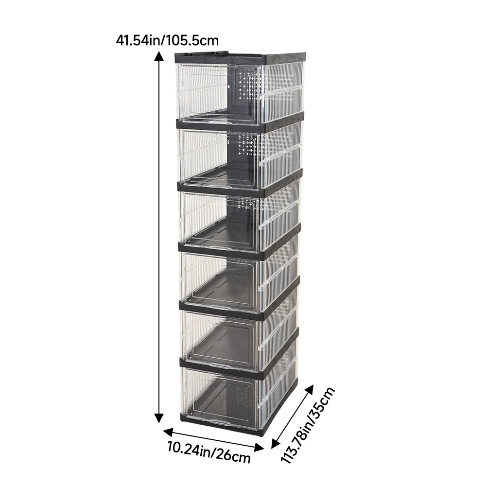 Livingandhome Compact Foldable Shoe Storage Unit - Image 4