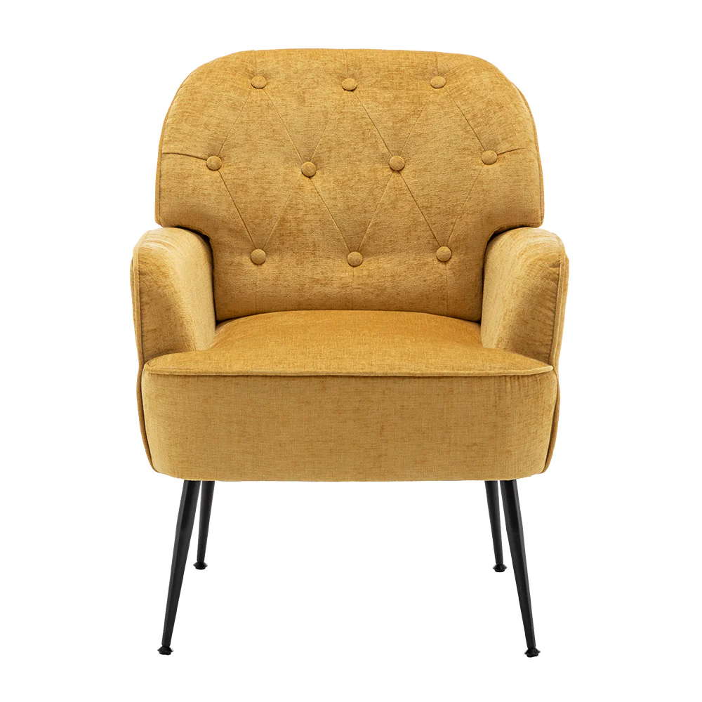 Livingandhome Contemporary Chenille Chair - Image 3