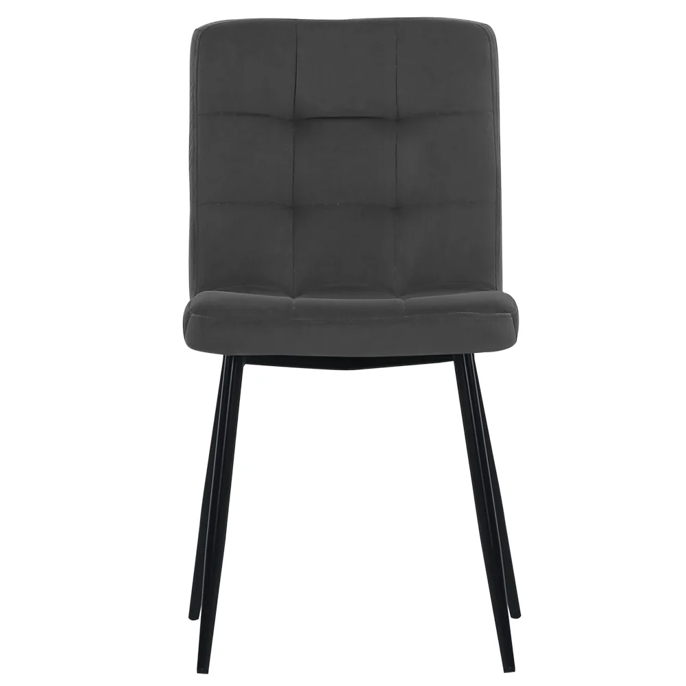 Livingandhome Contemporary Velvet Dining Chair Set - Image 4