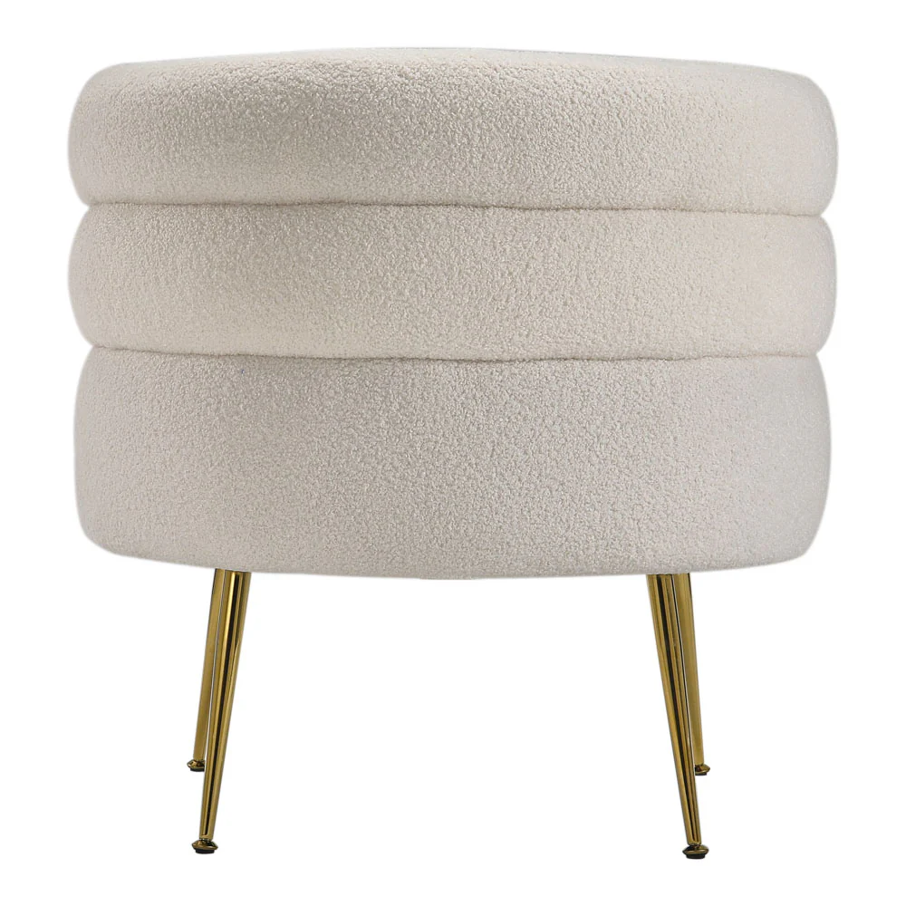 Livingandhome Curved Upholstered Single Sofa Accent Chair - Image 3