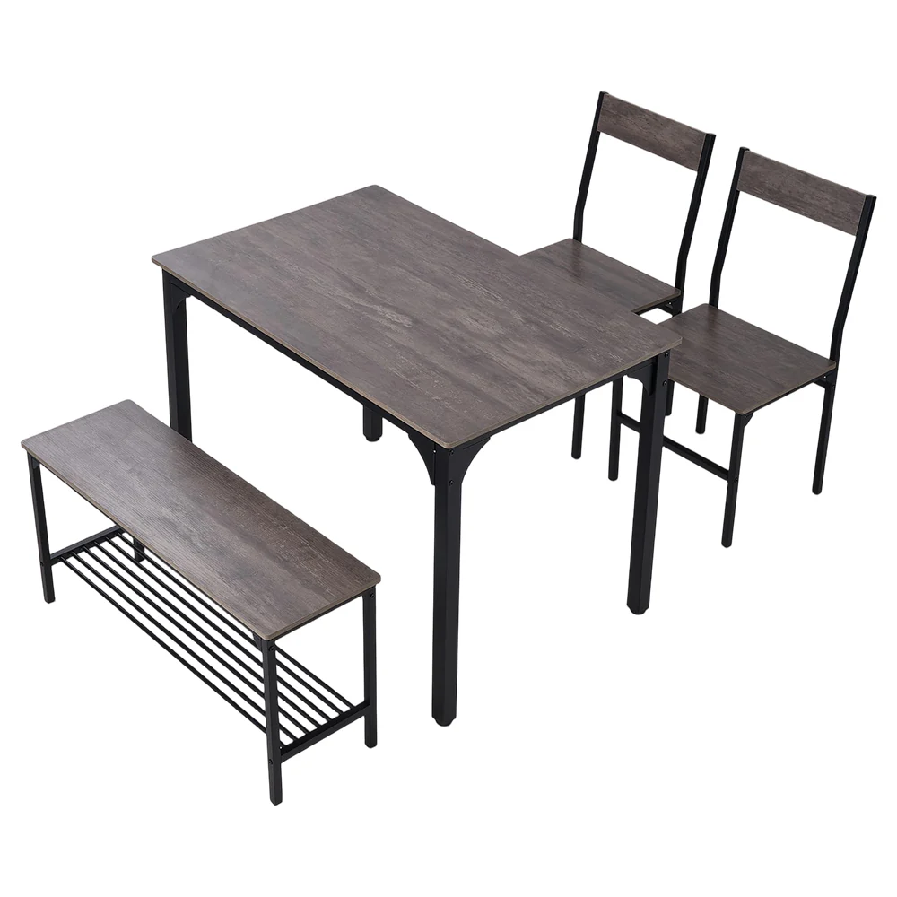 Livingandhome Dining Table Set for 4 - Image 2