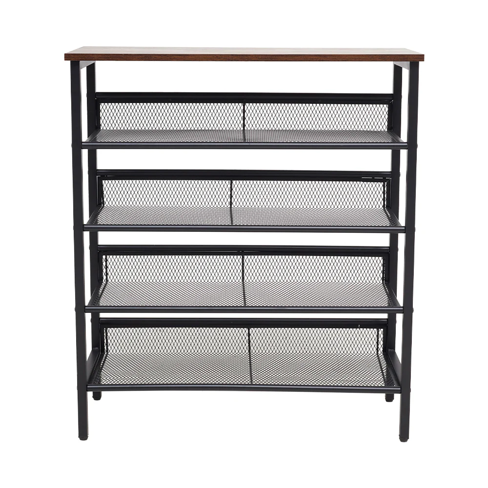 Livingandhome Direct 5-Tier Mesh Shelves Shoe Rack - Image 5