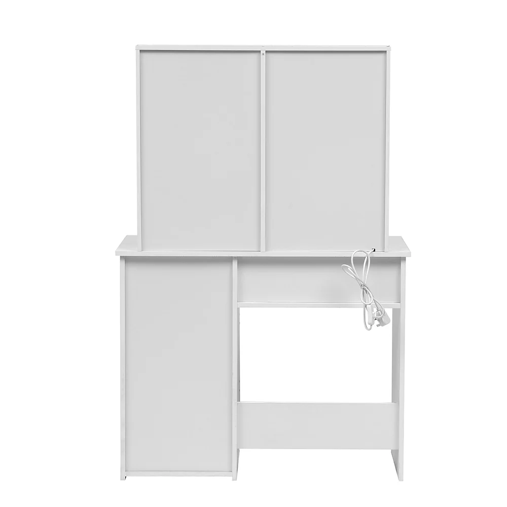 Livingandhome Dressing Table with Four Drawers and Mirror - Image 5