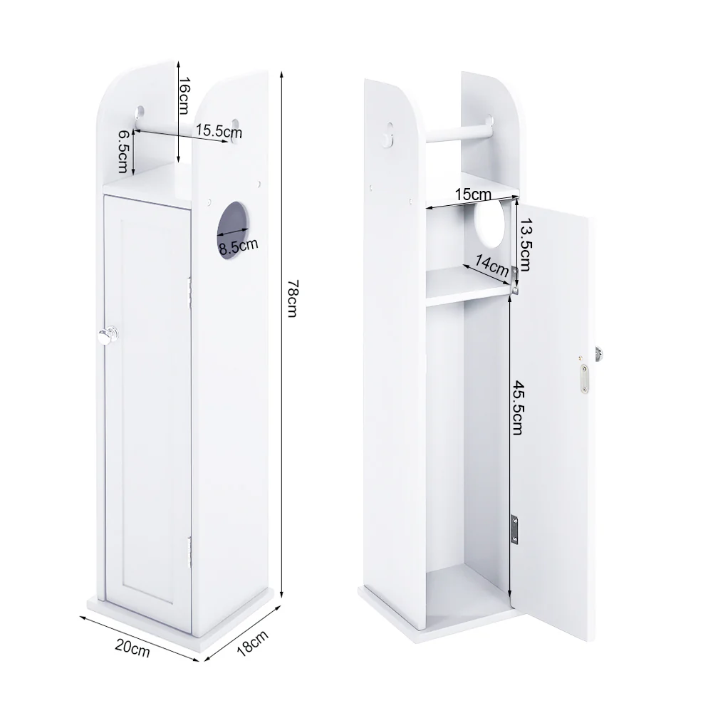 Livingandhome Durable MDF Bathroom Cabinet - Image 3