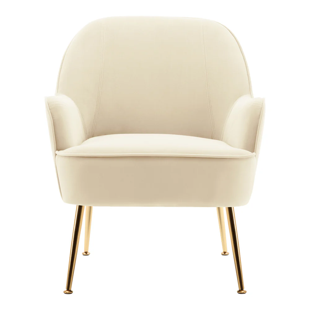Livingandhome Elegant Upholstered Lounge Chair - Image 4