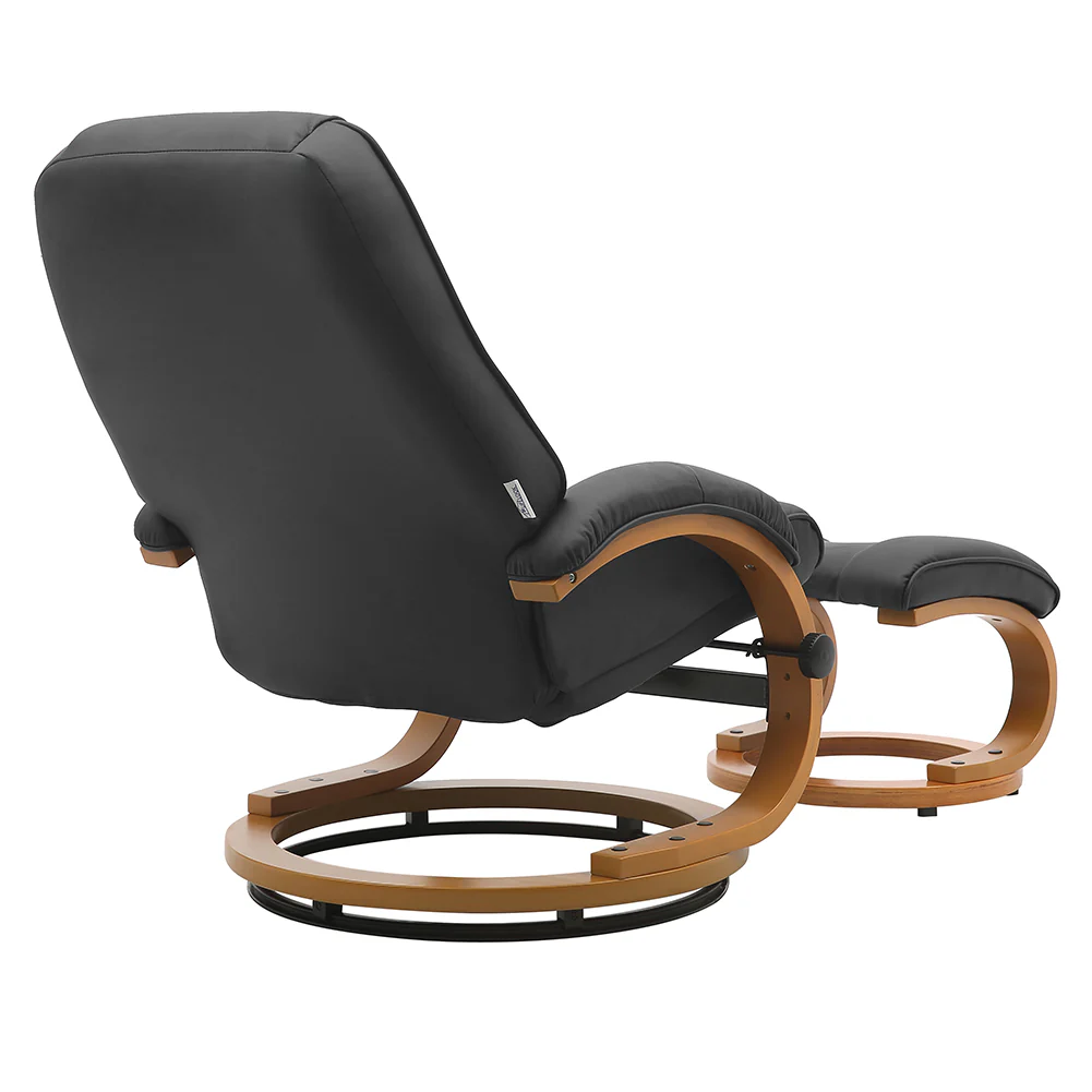 Livingandhome Ergonomic Executive Office Reclining Chair with Footstool - Image 6