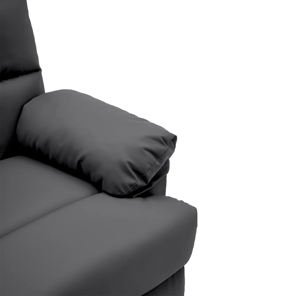 Livingandhome Faux Leather Upholstered Recliner Armchair - Image 4