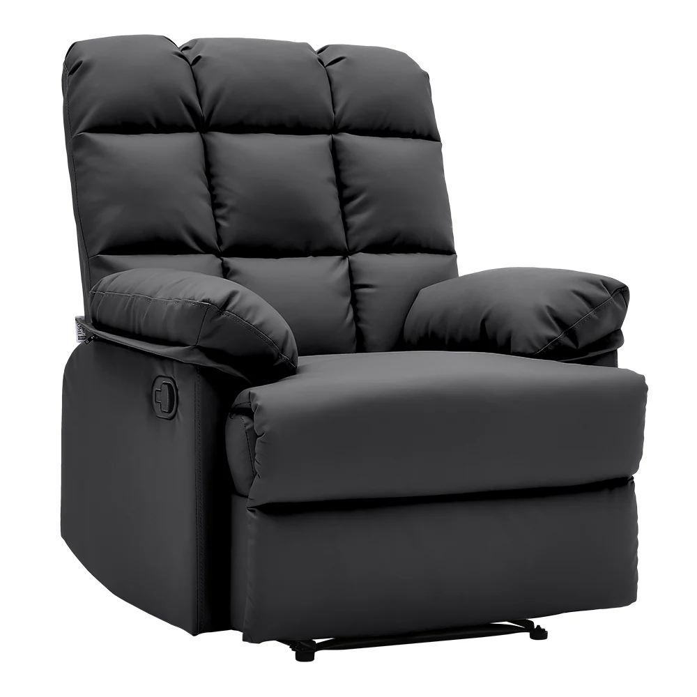 Livingandhome Faux Leather Upholstered Recliner Armchair - Image 6