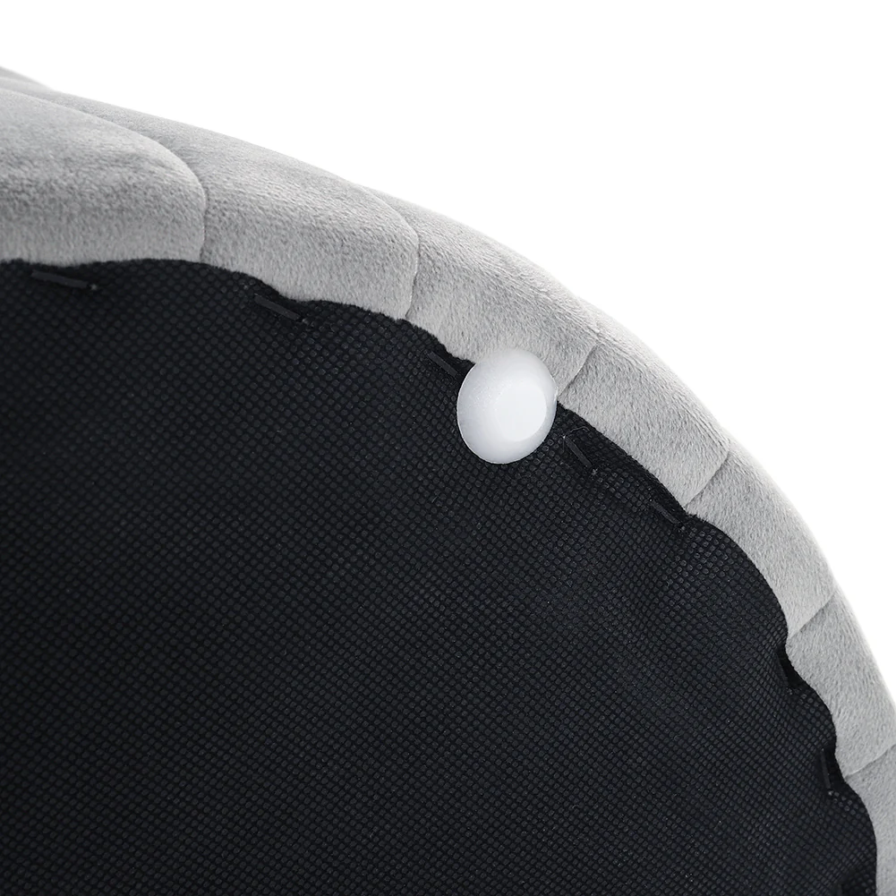Livingandhome Flannel Upholstered Footstool - Image 4