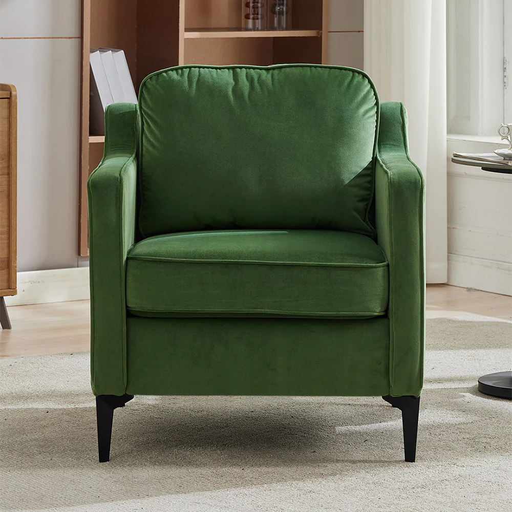 Livingandhome Fleece Upholstered Single Armchair - Image 2