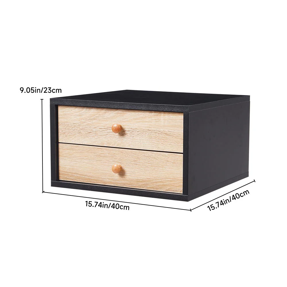 Livingandhome Floating Bedroom Nightstand With Drawers - Image 3
