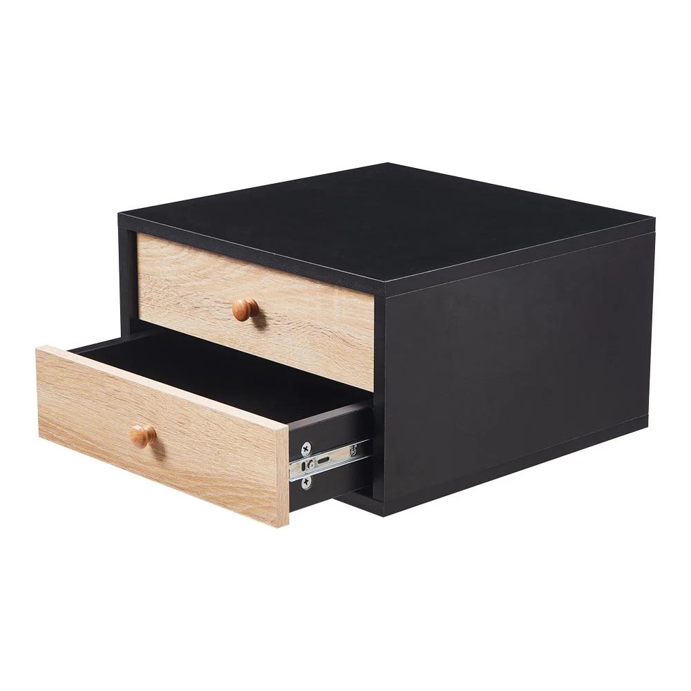 Livingandhome Floating Bedroom Nightstand With Drawers - Image 5