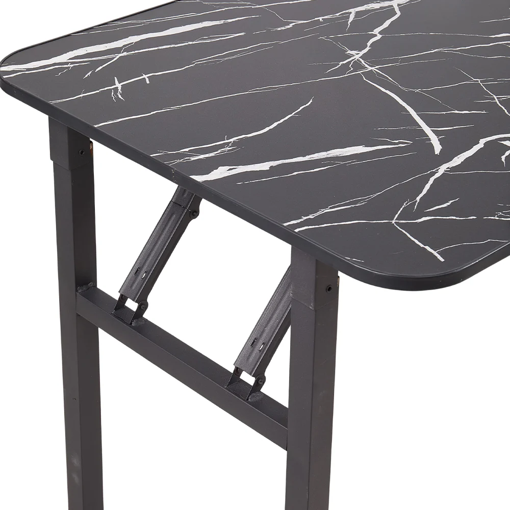 Livingandhome Folding Dining Table with Double Spring Mechanism - Image 3