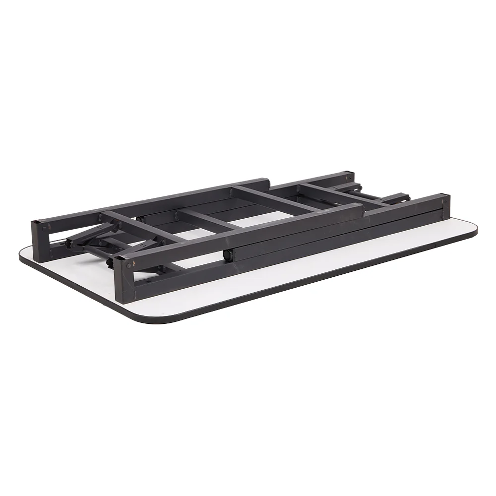 Livingandhome Folding Dining Table with Double Spring Mechanism - Image 7