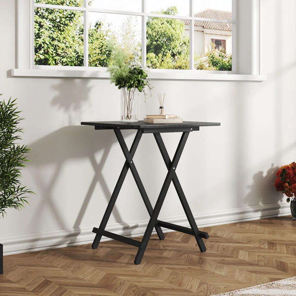 Livingandhome Folding Wooden Dining Table
